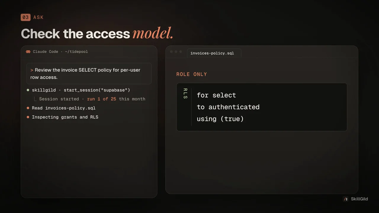 Supabase demo: provides official guidance for database and platform work.